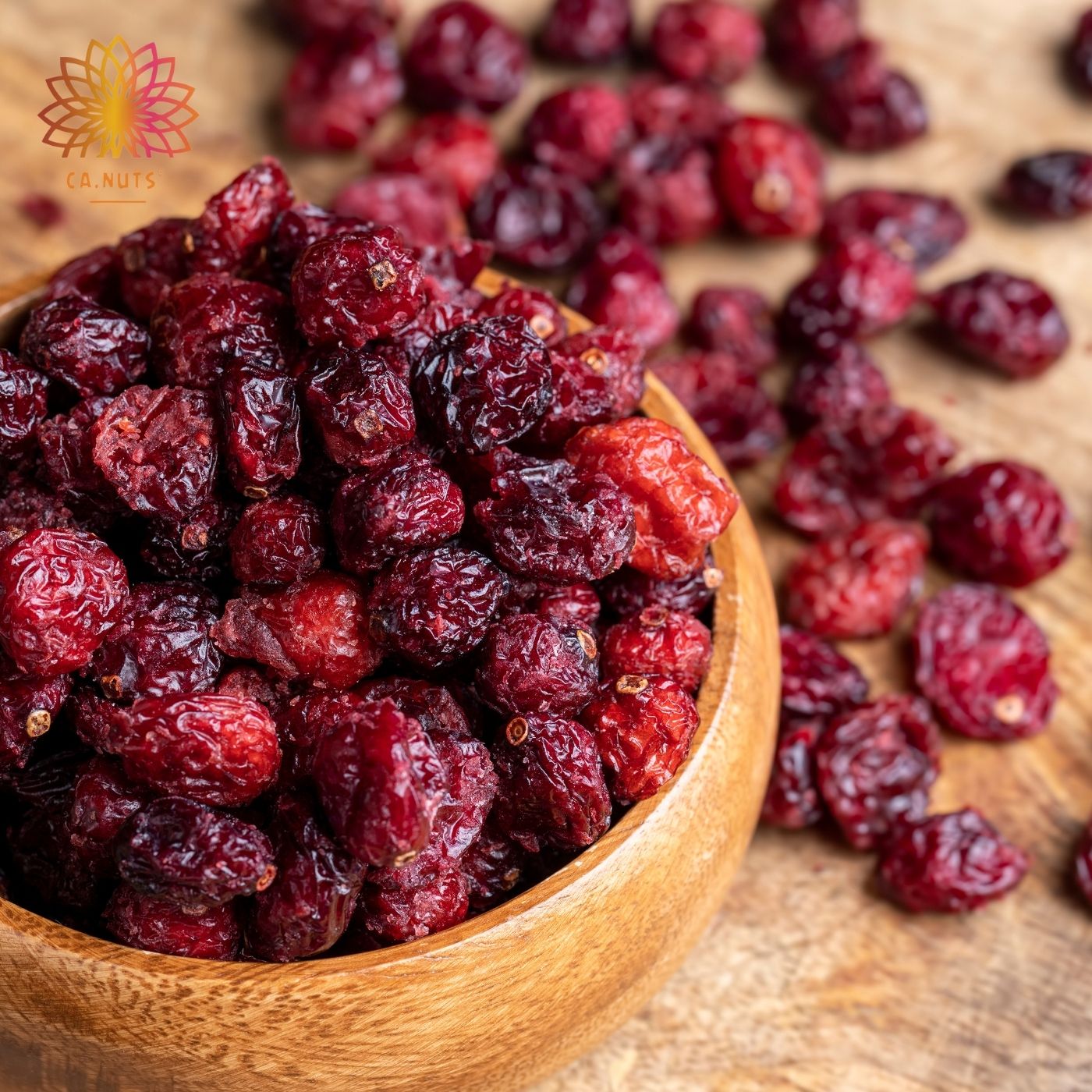 Cranberry desidratado importado Ca.Nuts | Rico em vitaminas