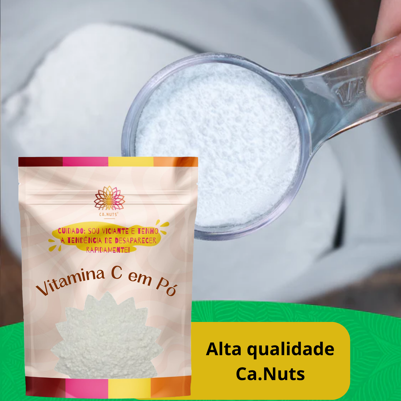 Vitamina C em pó 250g Premium Ca.nuts