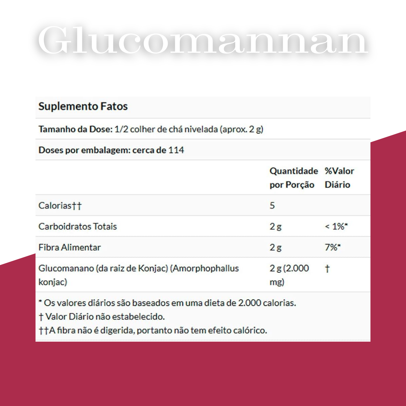 Glucomannan em Pó Ca.Nuts - Fibras naturais para saciedade