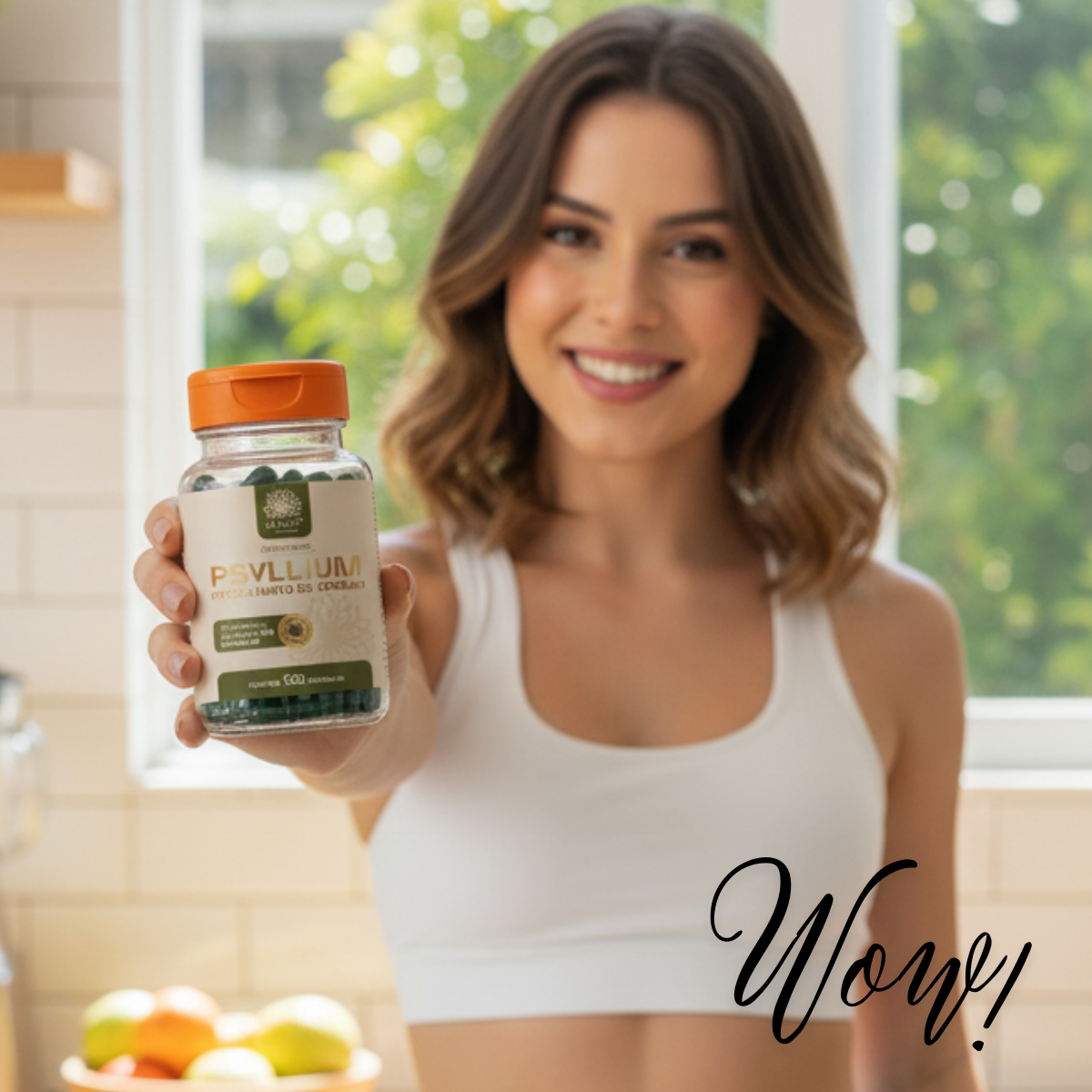 Psyllium em cápsulas mais Piccolinato de Cromo 1200mg Ca.nuts