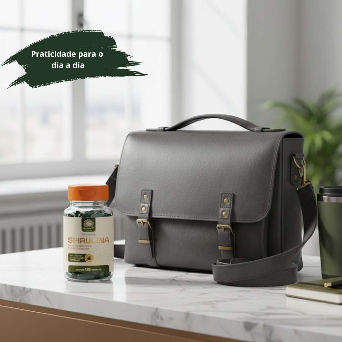 Spirulina em Cápsulas Ca.Nuts - 120 Cápsulas 1800mg