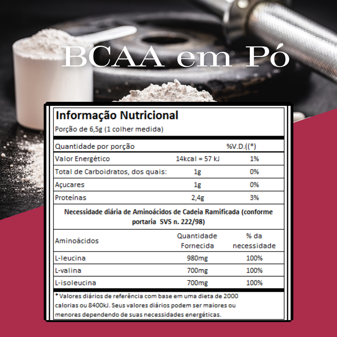 BCAA em Pó Premium Ca.Nuts
