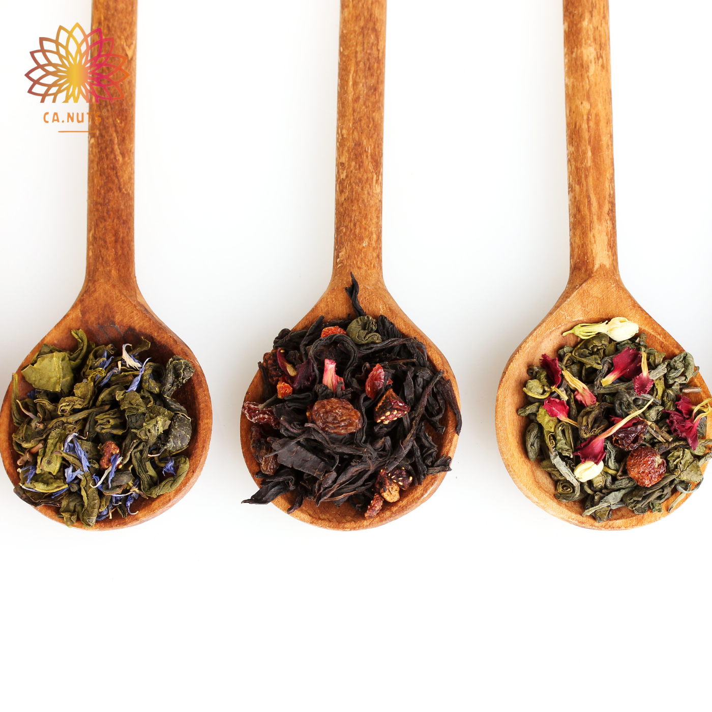 Mix Ansiedade Premium Ca.Nuts | Folhas - Camomila, Capim cidreira, Erva Cidreira, Passiflora, Mulungu, Capim limão, Melissa, Erva de São João e Alecim.