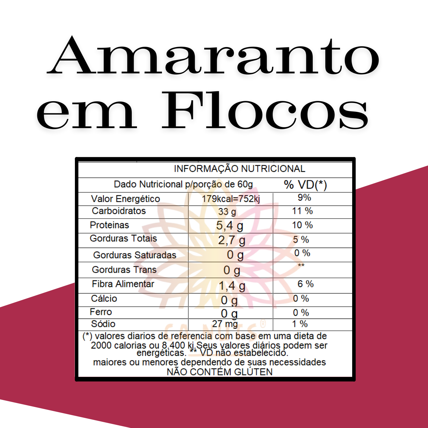 Amaranto em Flocos Natural Premium Ca.Nuts