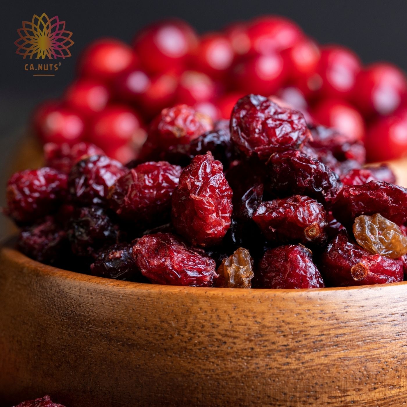 Cranberry desidratado importado Ca.Nuts | Rico em vitaminas