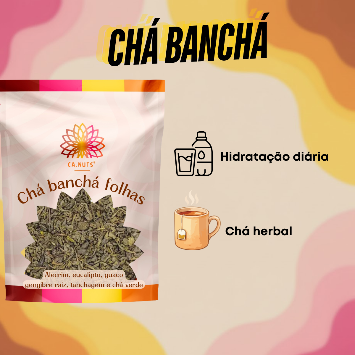Chá Banchá em Folhas Ca.Nuts