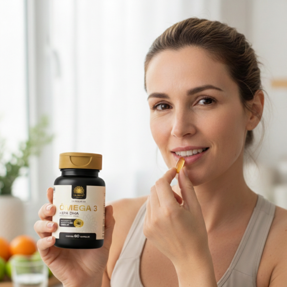 Ômega 3 Rico em EPA DHA 1400mg Ultra Concentrado Ca.nuts 60 Cápsulas