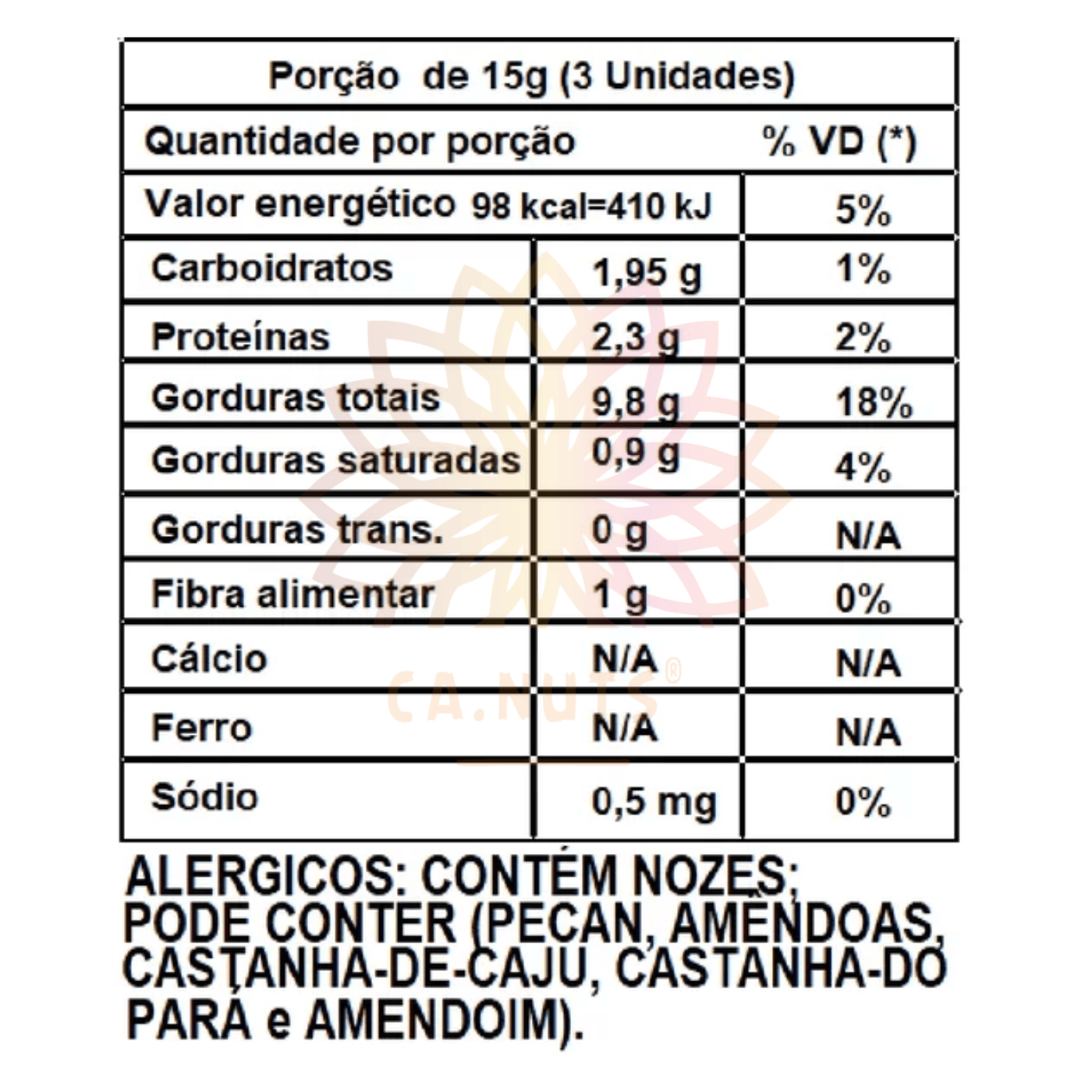Nozes inteira mariposa sem casca extra light | Premium Ca.Nuts - Ca.Nuts