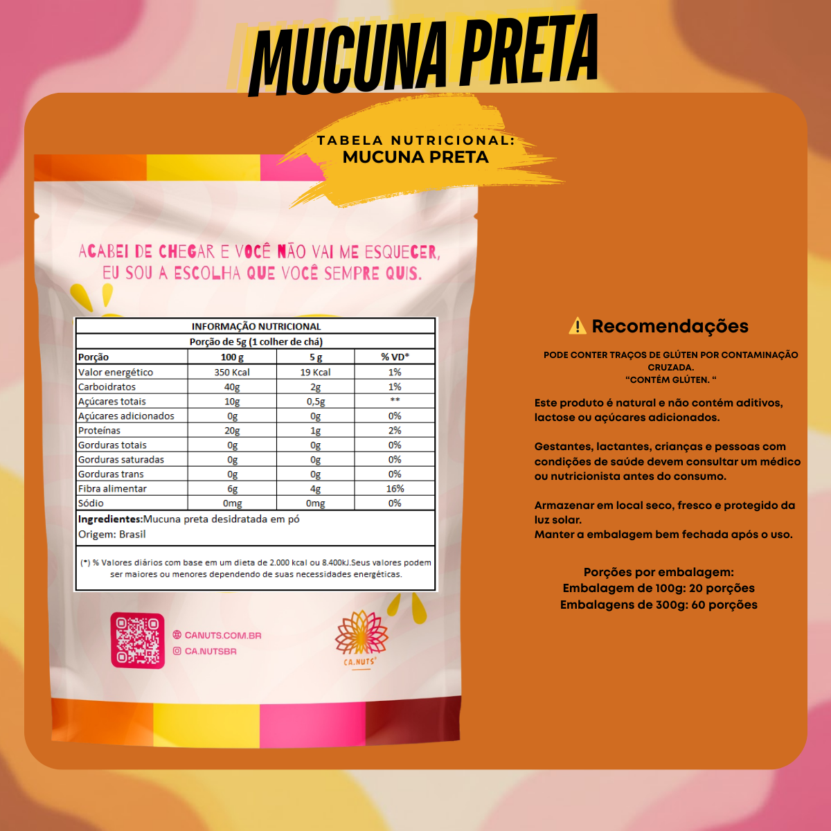 Mucuna Preta em Pó Natural | Mucuna Pruriens
