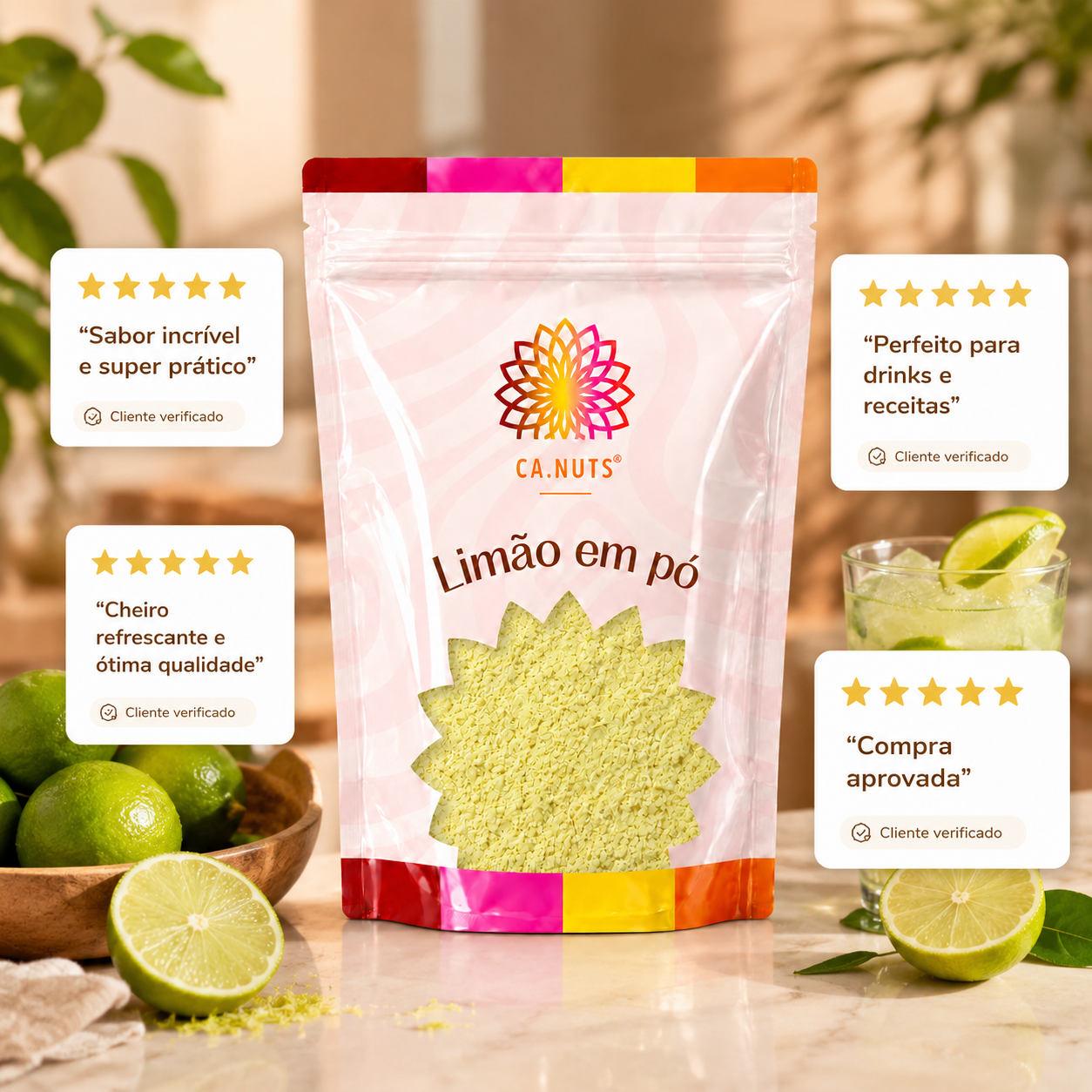 Limão em Pó Premium Ca.Nuts