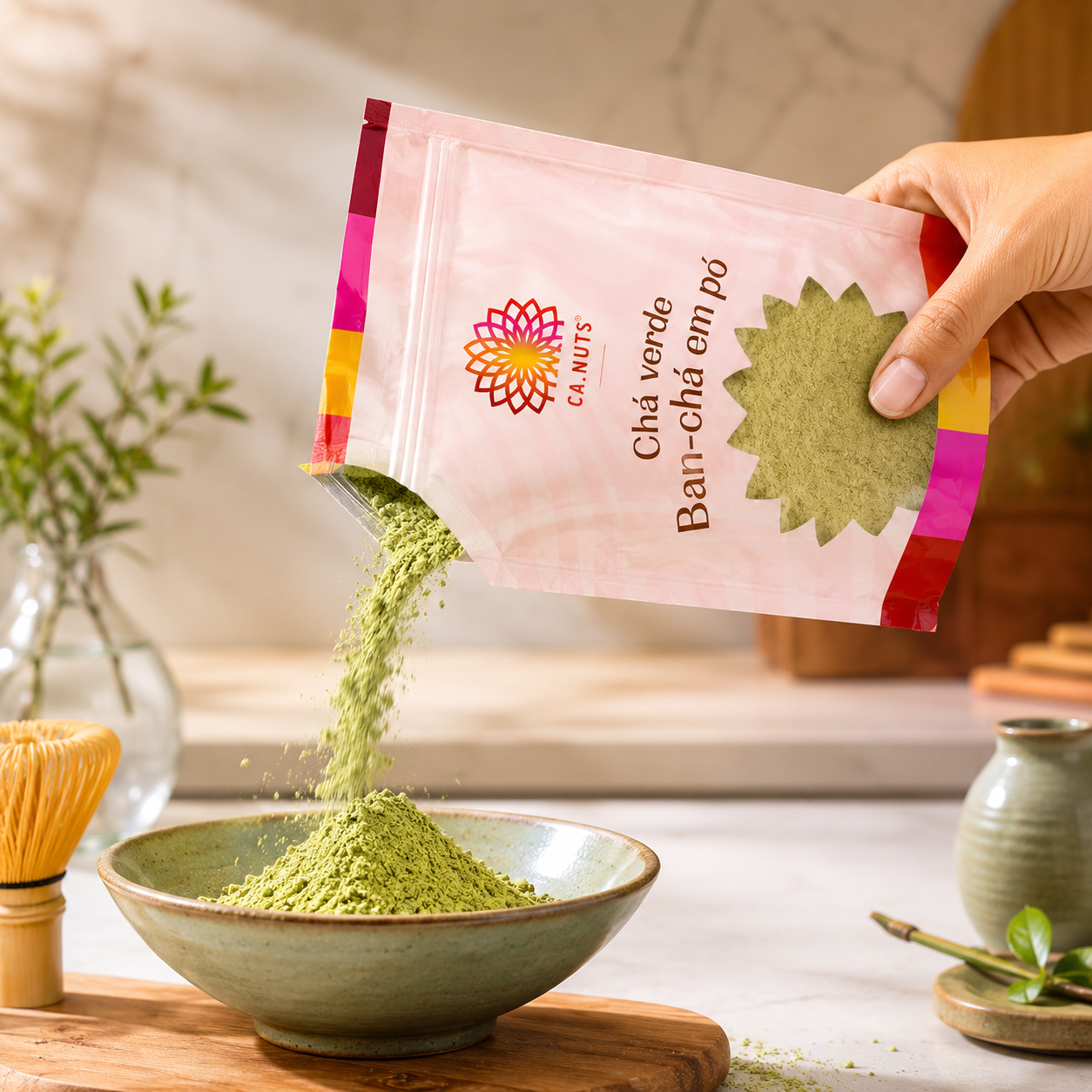 Chá verde Ban-chá Natural Premium Ca.nuts | Antioxidante natural - Mais disposição e foco