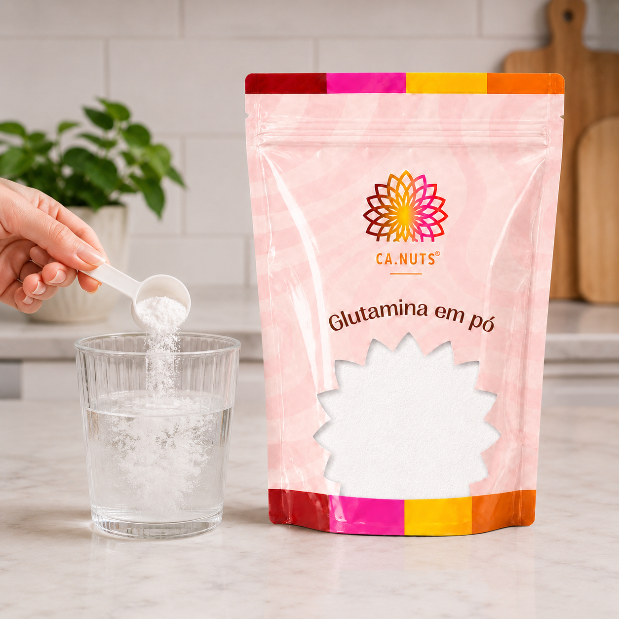Glutamina em pó Ca.Nuts | Linha especial