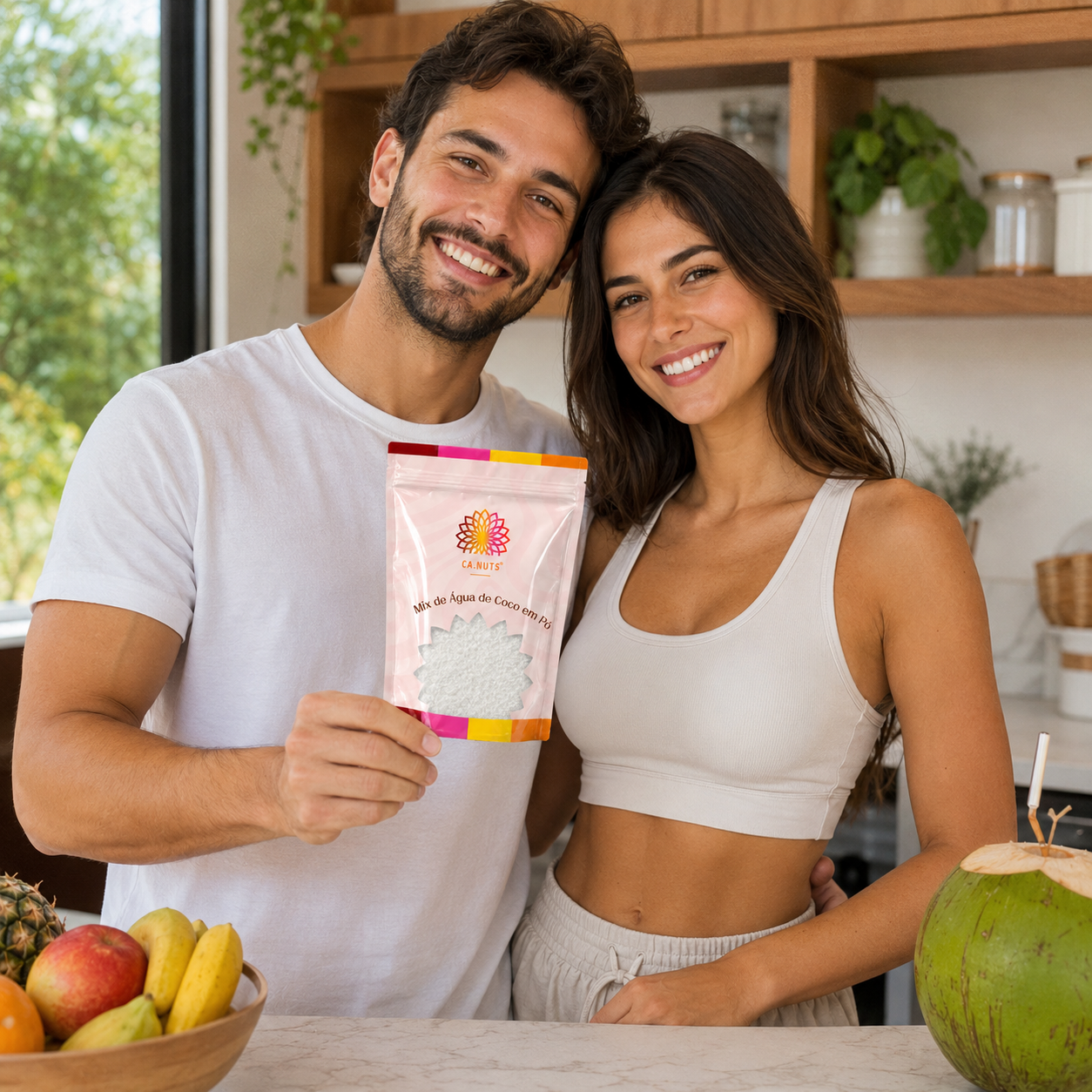 Mix de Água de coco sabor limão - Bebida refrescante