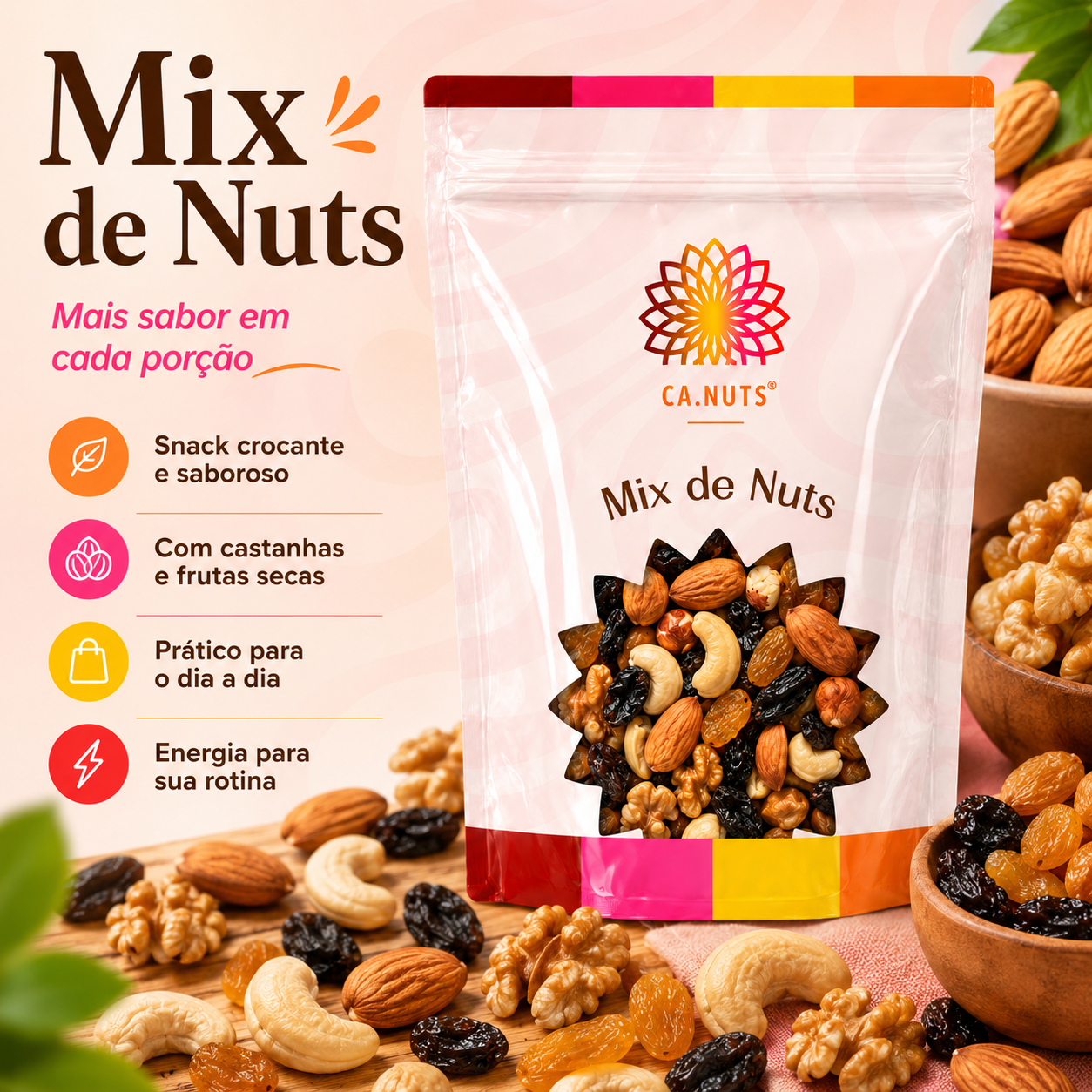 Mix de Nuts crocante Premium Ca.Nuts