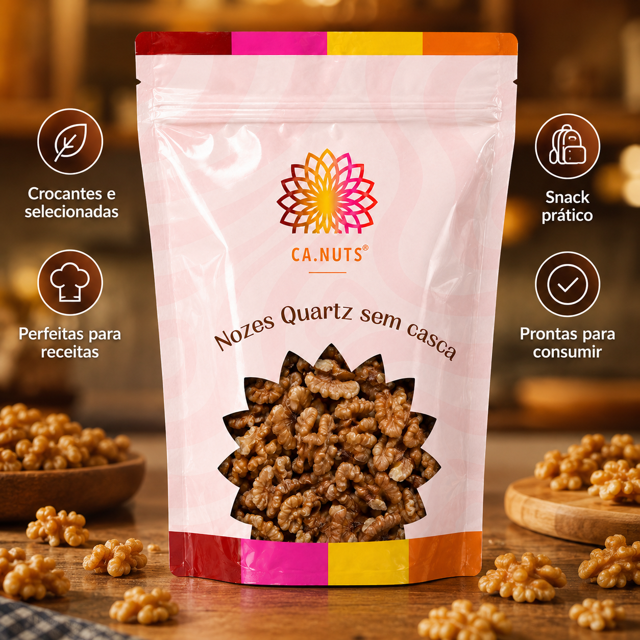 Nozes Quartz Sem Casca Premium | Ca.Nuts