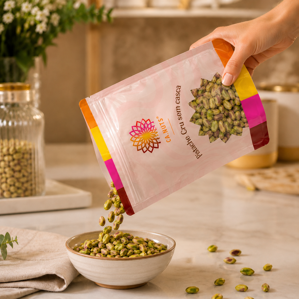 Pistache Crú sem Casca Inteiro - Premium importado | Ca.Nuts