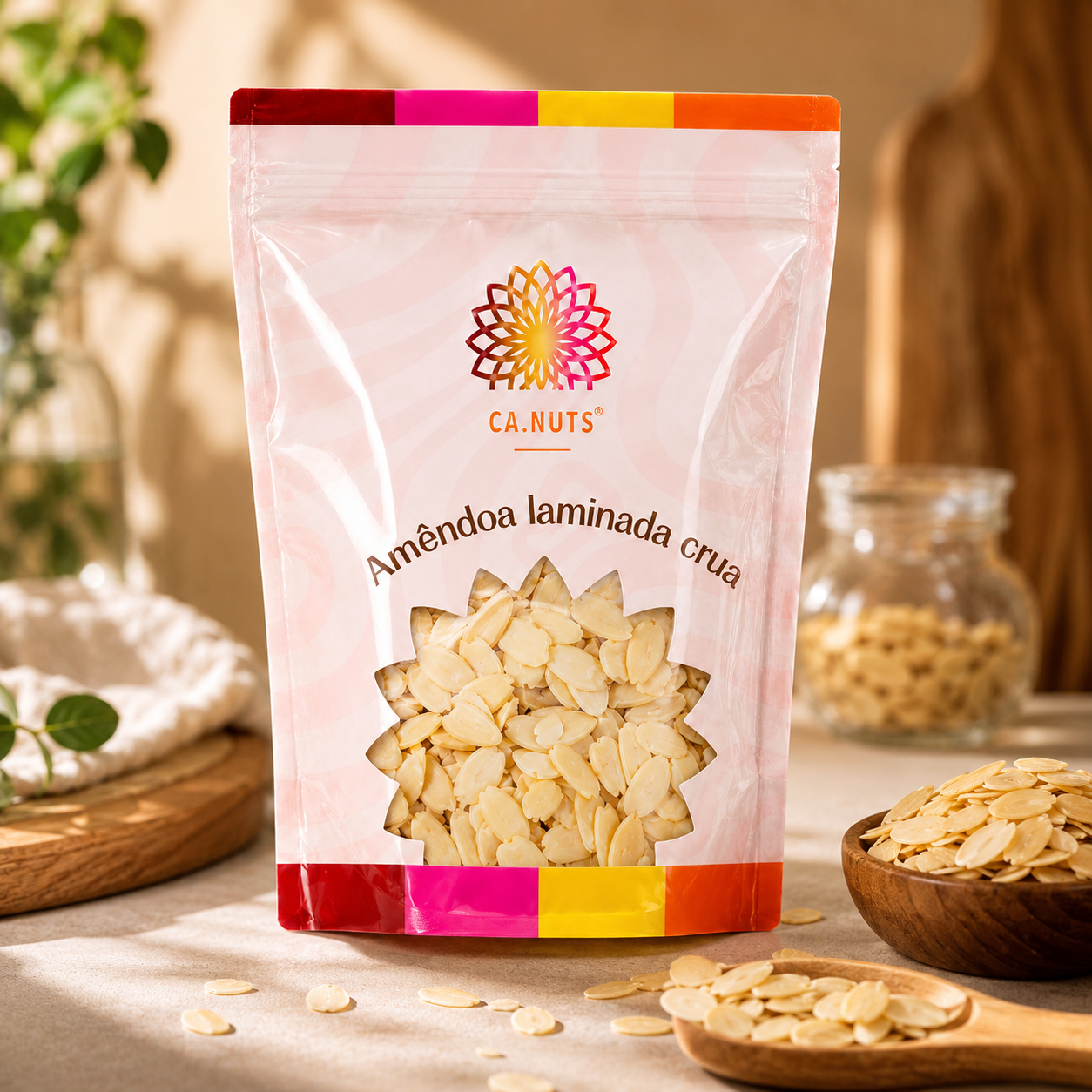 Amêndoa Laminada Crua - Premium Imp. Ca.Nuts