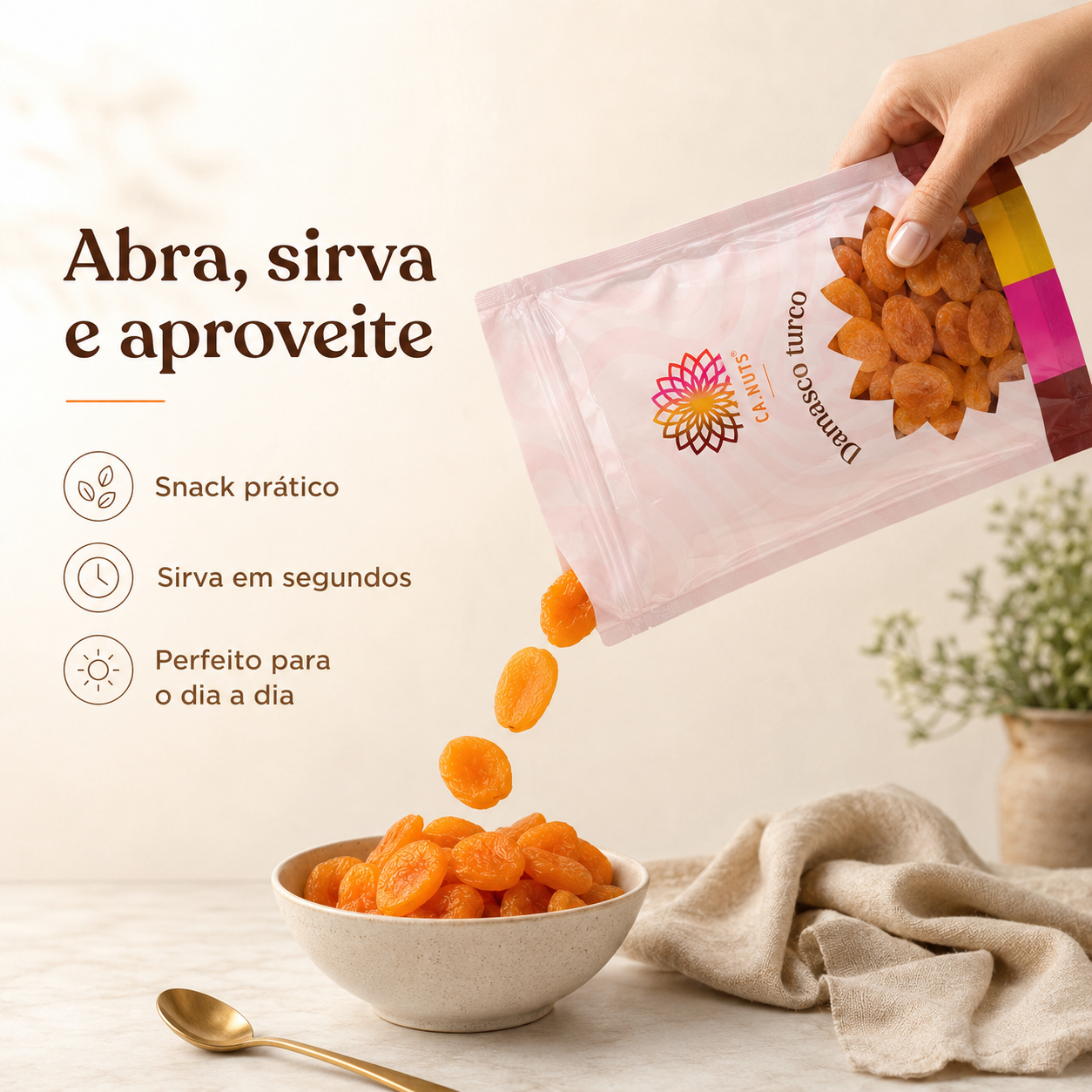 Damasco Turco Jumbo Seco Doce Ca.Nuts