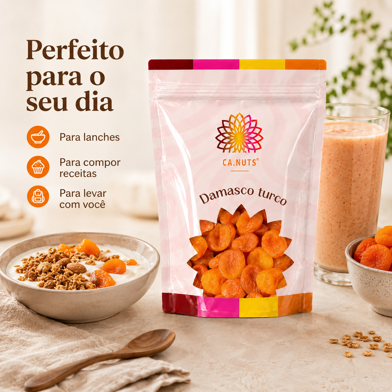 Damasco Turco Jumbo Seco Doce Ca.Nuts