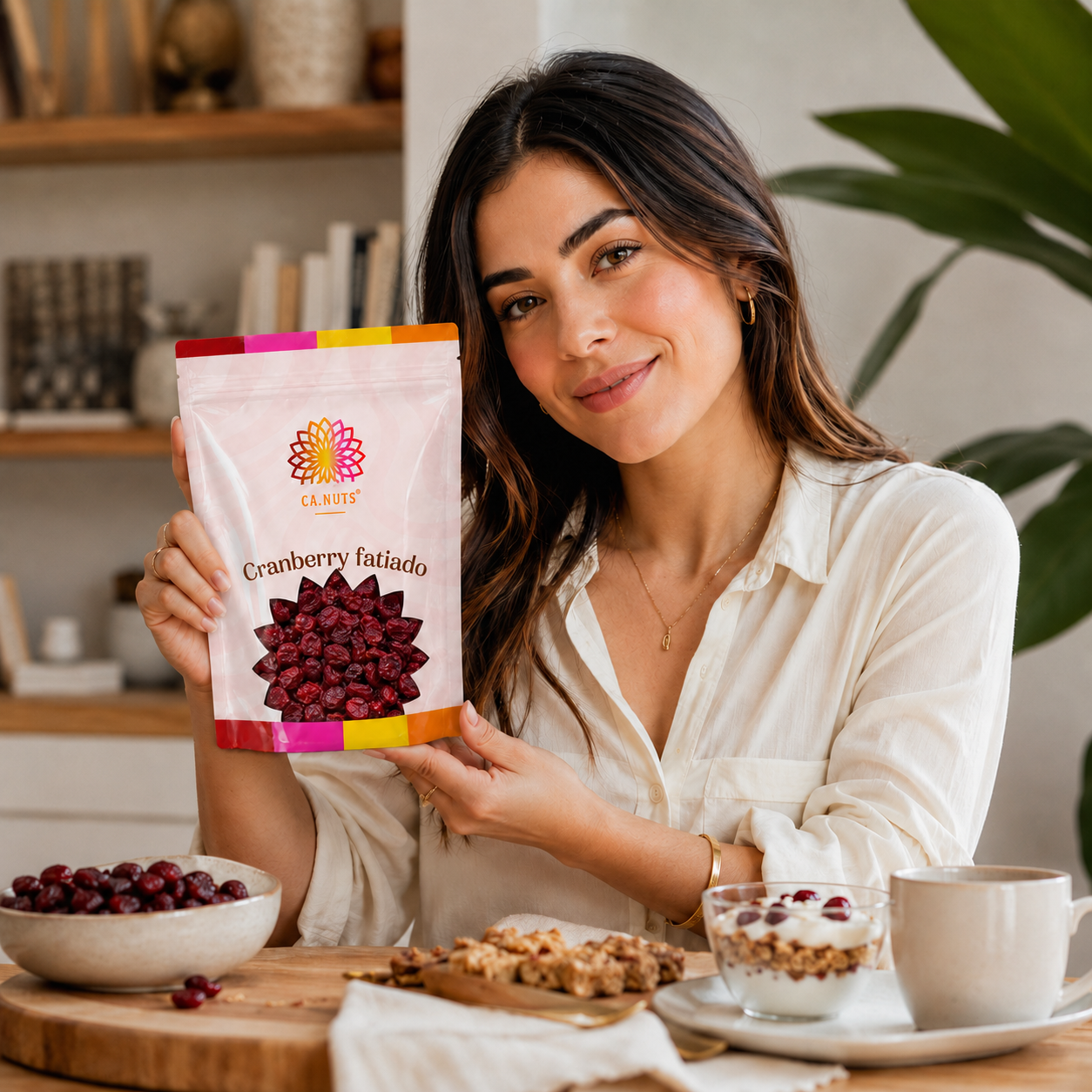 Cranberry Fatiado Desidratado Premium - Ca.Nuts