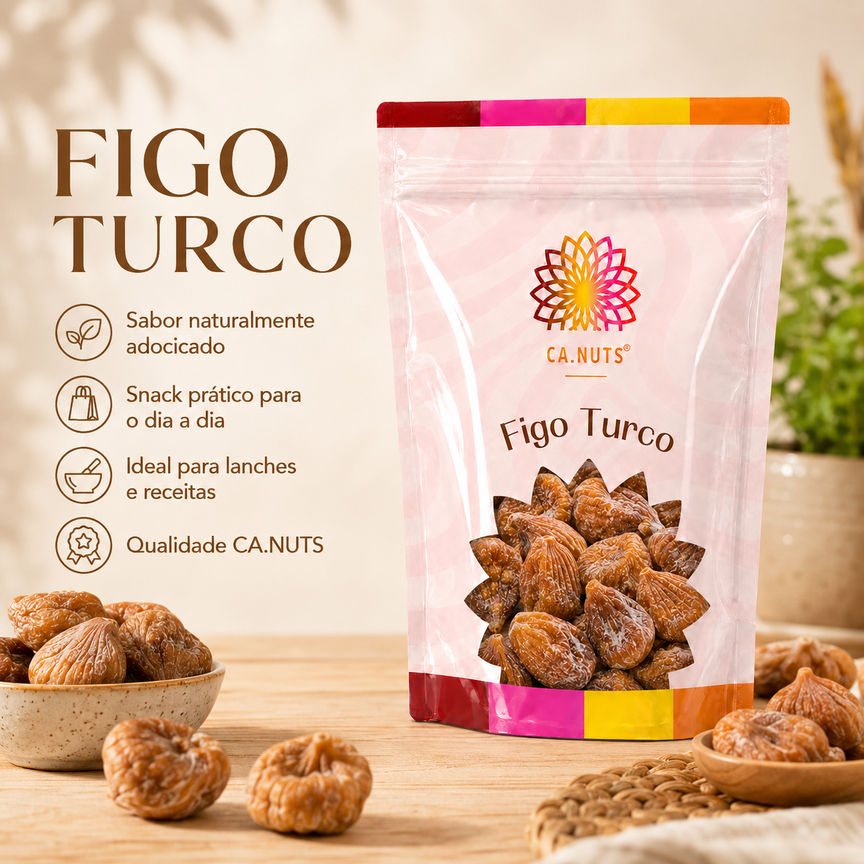 Figo Turco Desidratado Ca.Nuts | Rico em Fibras e Minerais | Ca.Nuts