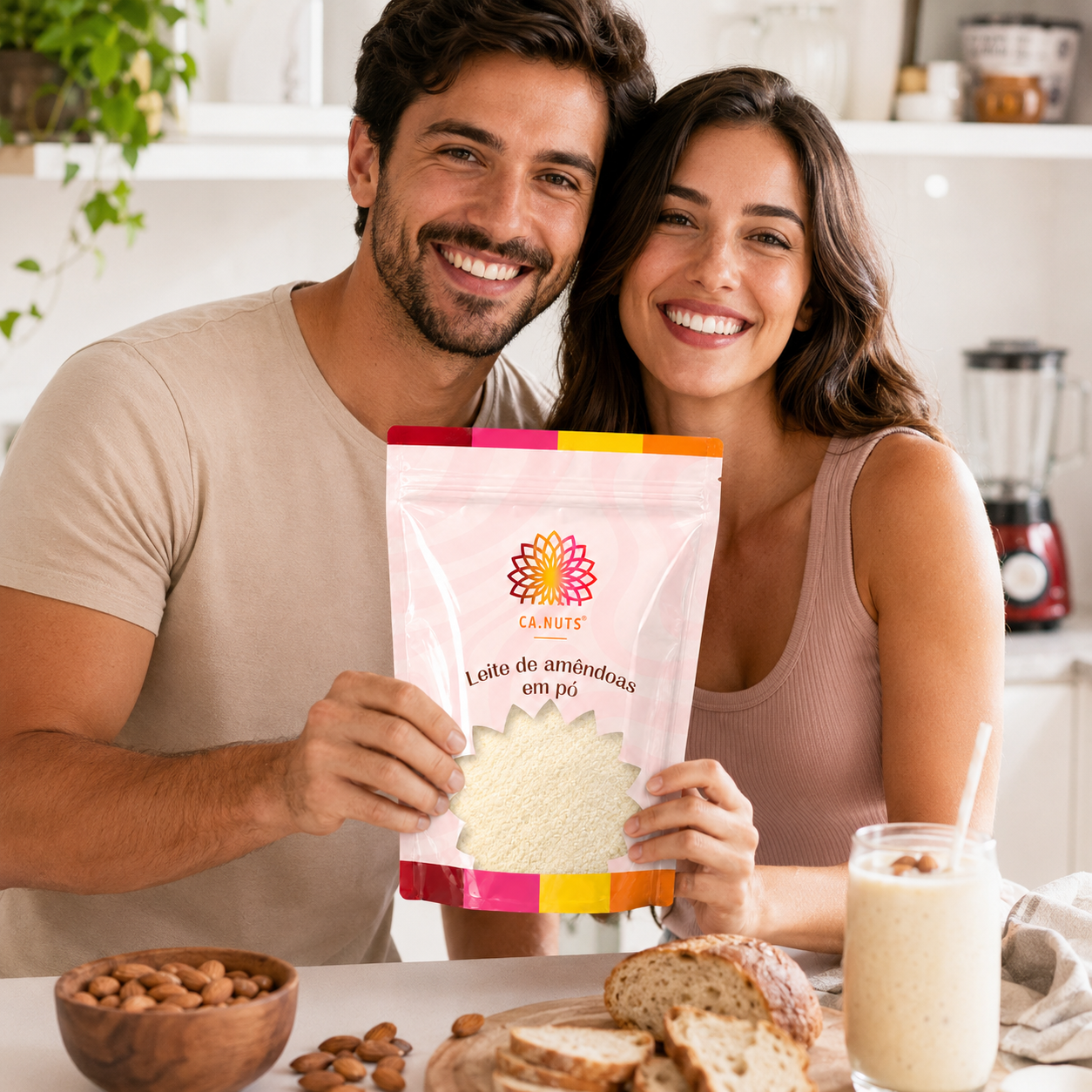 Leite de Amêndoas em Pó Ca.Nuts Linha Premium