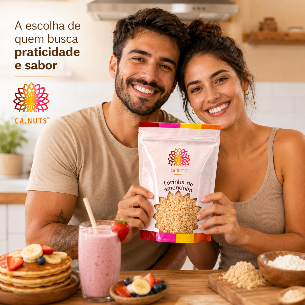Farinha de Amendoim Torrada Premium