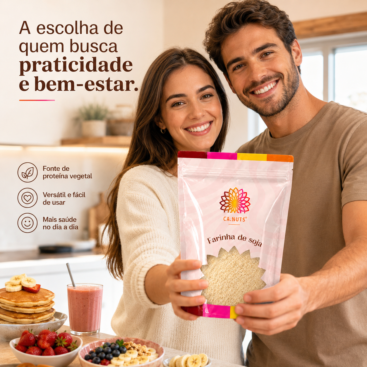 Farinha de Soja Integral Premium Ca.Nuts