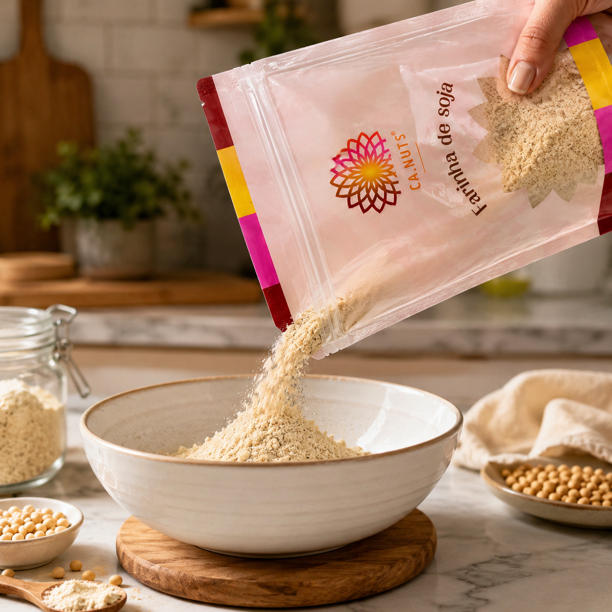 Farinha de Soja Integral Premium Ca.Nuts
