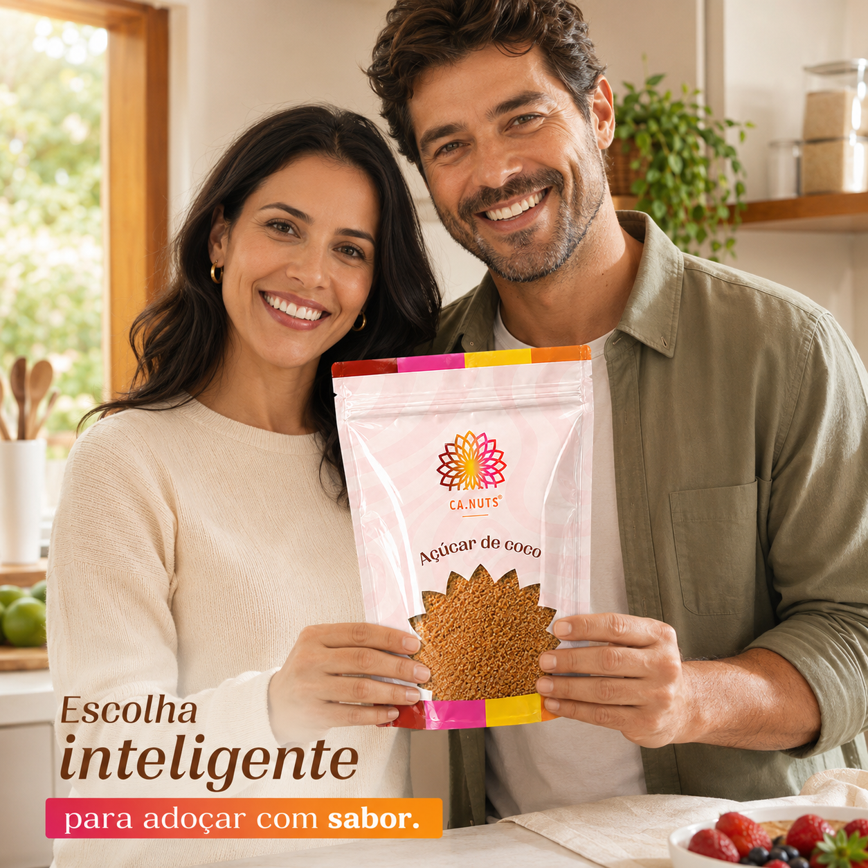 Açúcar de coco Premium puro