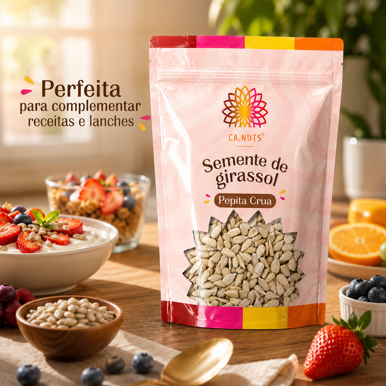 Semente de Girassol Pepita Crua Ca.Nuts Premium | Marca Ca.Nuts