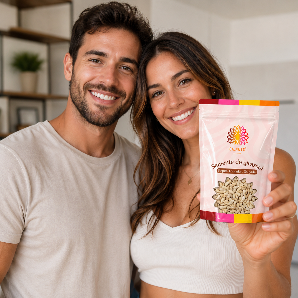 Semente de Girassol Pepita Torrada e Salgada Premium | Marca Ca.Nuts