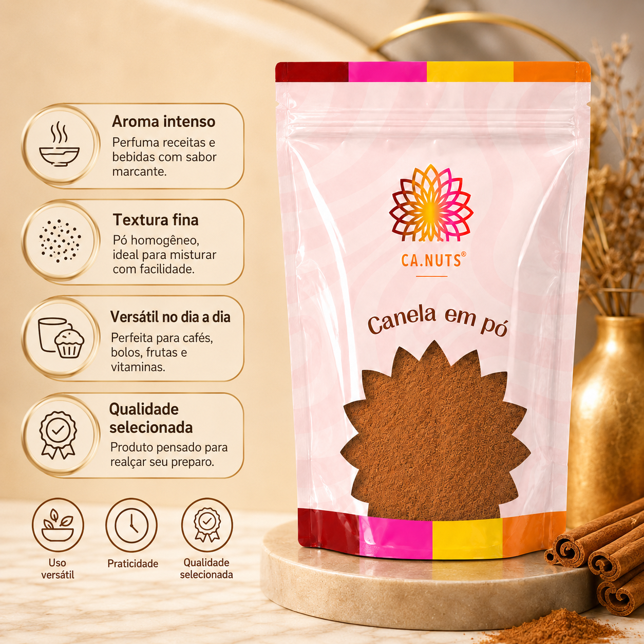 Canela em Pó Pura Premium Ca.Nuts