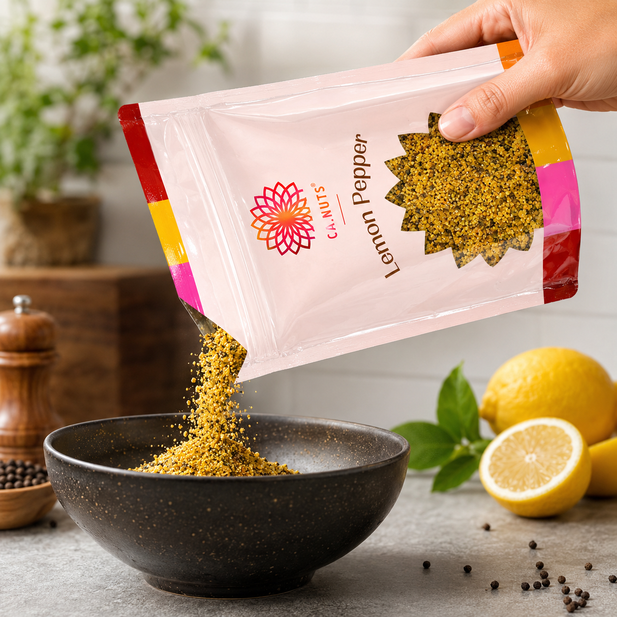 Lemon Pepper Premium Ca.Nuts | Linha especial Ca.Nuts
