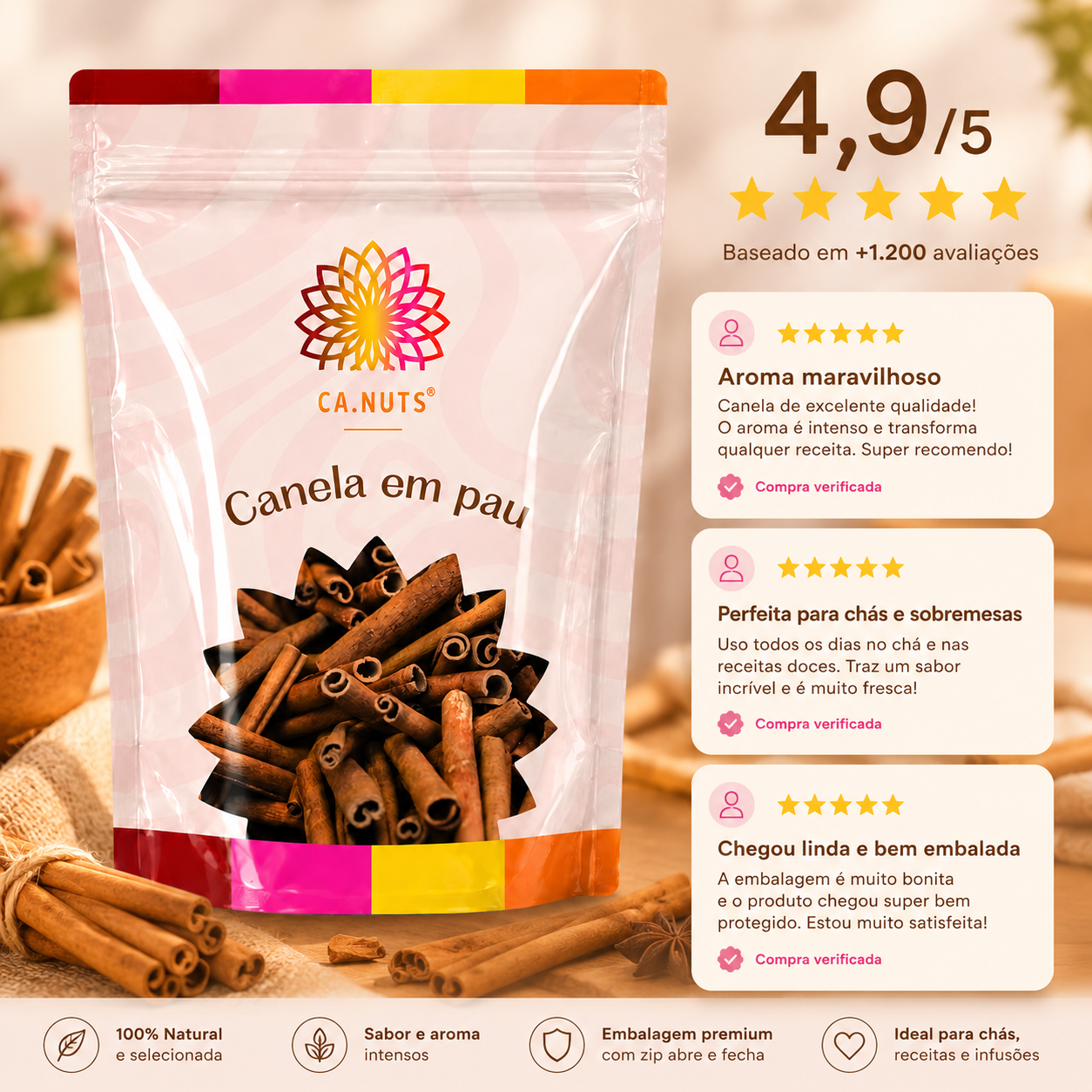 Canela em Pau Premium | Ca.Nuts