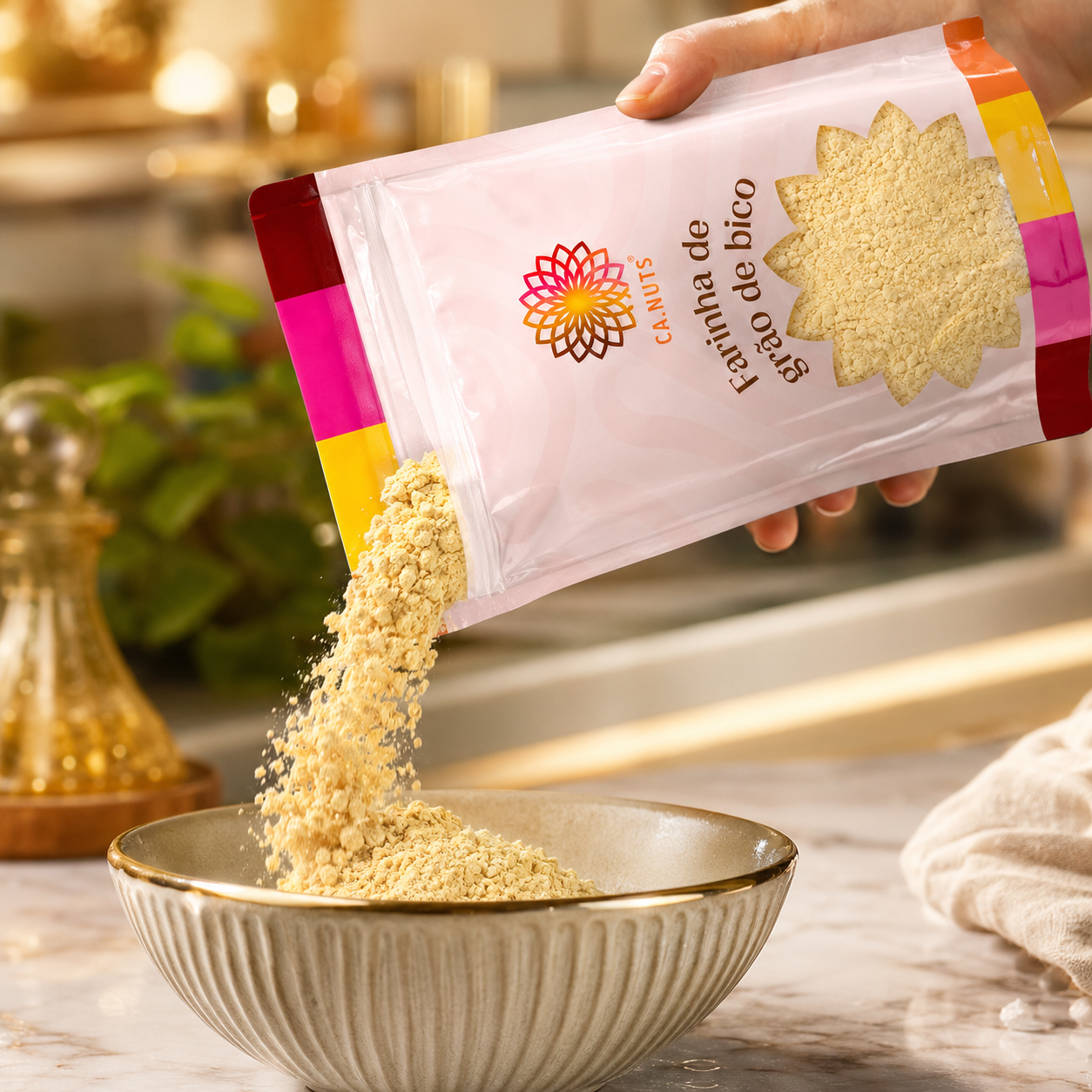 Farinha de Grão de Bico Premium | Marca Ca.Nuts