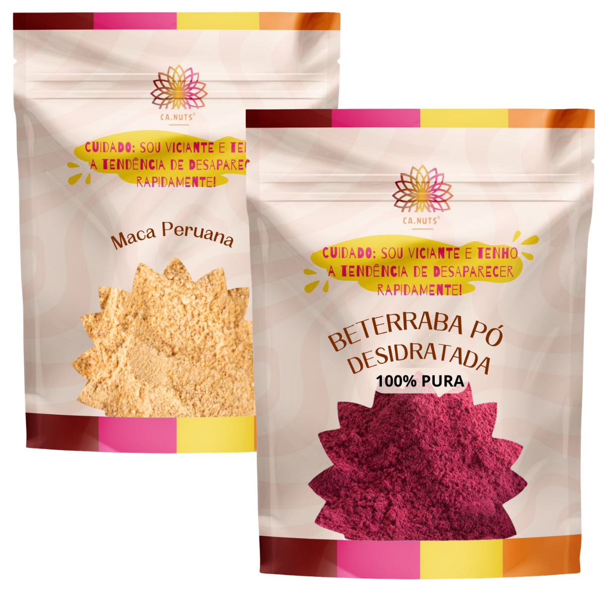 Kit Farinha de Beterraba 500g e Maca Peruana em Pó 500g (Energia Natural)