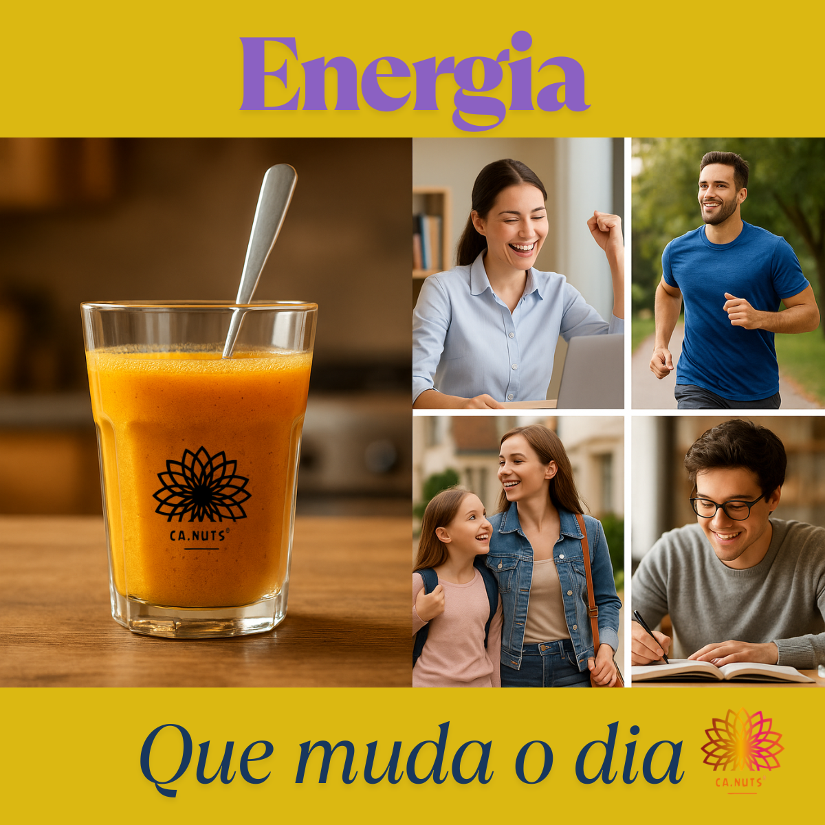Shot Matinal em Pó – Cúrcuma, Gengibre e Laranja Moro em pó | Aumenta Imunidade, Detox Diário e Termogênico Natural | Kit Ca.nuts