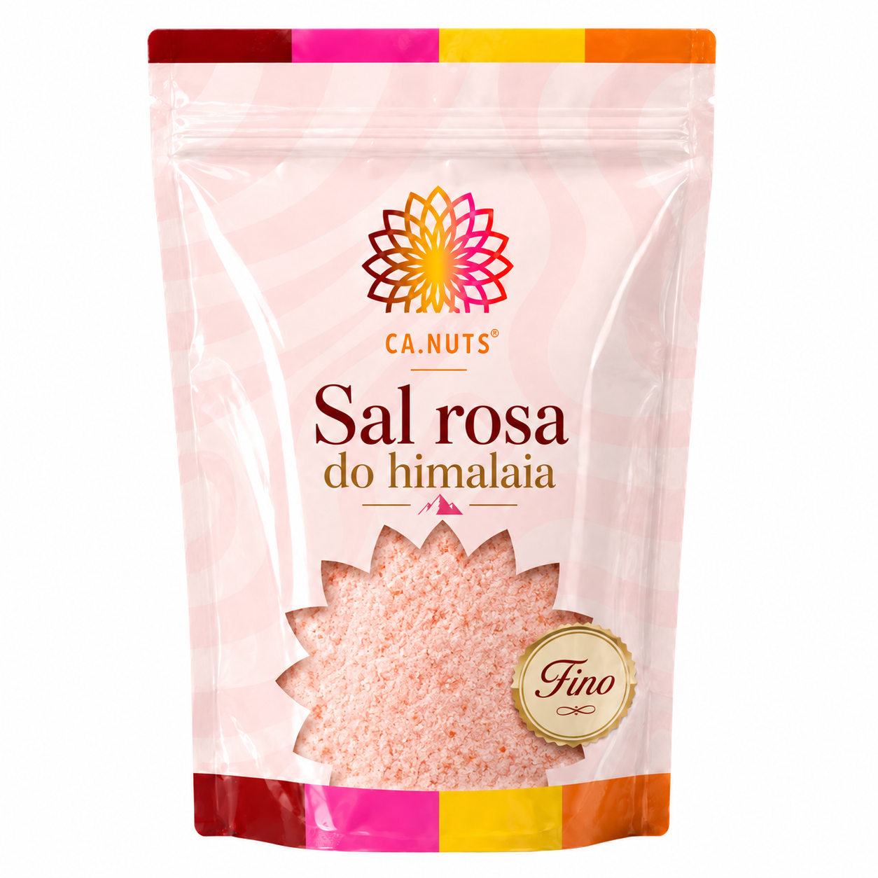 Sal rosa do himalaia fino Iodado premium